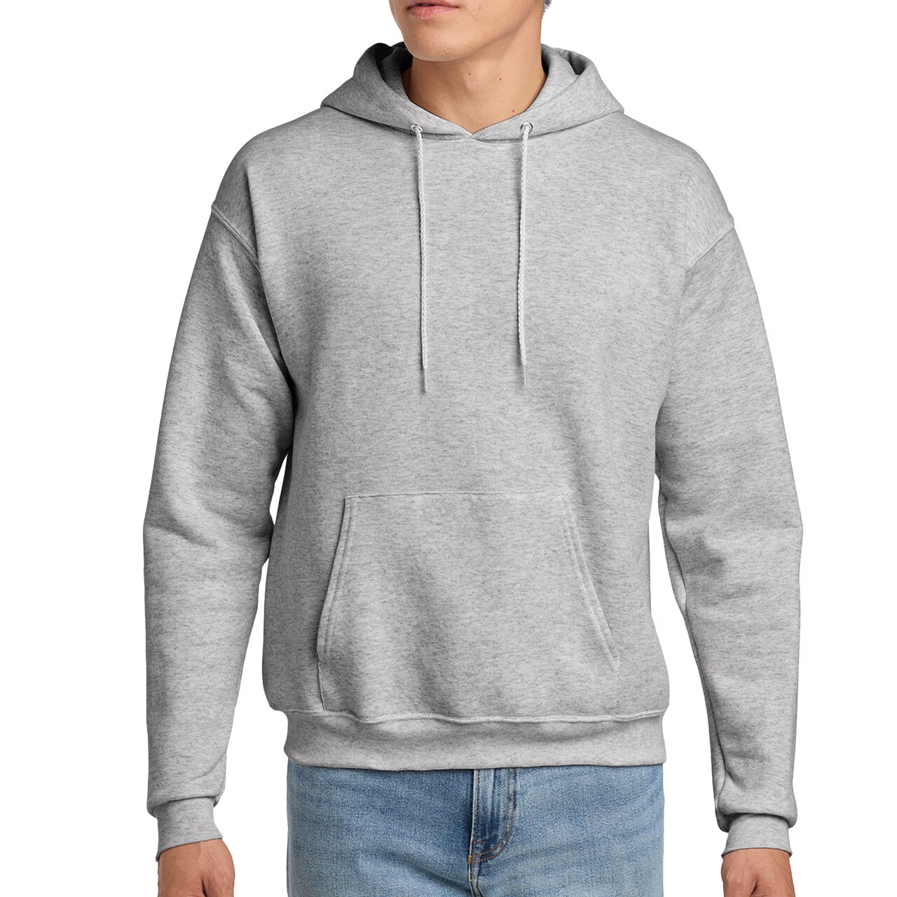 Hanes Men's Ecosmart Fleece Hooded Sweatshirt, Ideal for Cricut & Embroidery